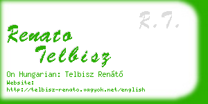 renato telbisz business card