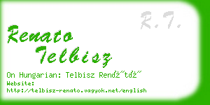 renato telbisz business card